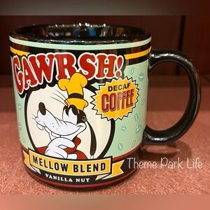 Disney Parks Goofy Decaf Coffee Ceramic 17oz Mug NEW